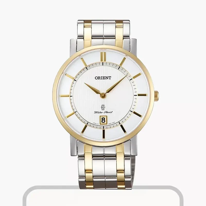 Orient Contemporary Two-tone White Dial Watch For Men's  | FGW01003W0